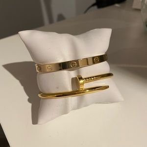 Gold plated bracelets